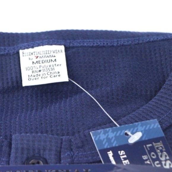 Essentials Seven Apparel Men's Long Sleeve Pajama - Picture 2 of 5